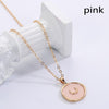 Oil Drop Cute Stars Moon Heart Round Golden Pendant Minimalist Necklace Jewelry Gifts for Girl