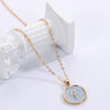 Oil Drop Cute Stars Moon Heart Round Golden Pendant Minimalist Necklace Jewelry Gifts for Girl
