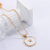 Oil Drop Cute Stars Moon Heart Round Golden Pendant Minimalist Necklace Jewelry Gifts for Girl