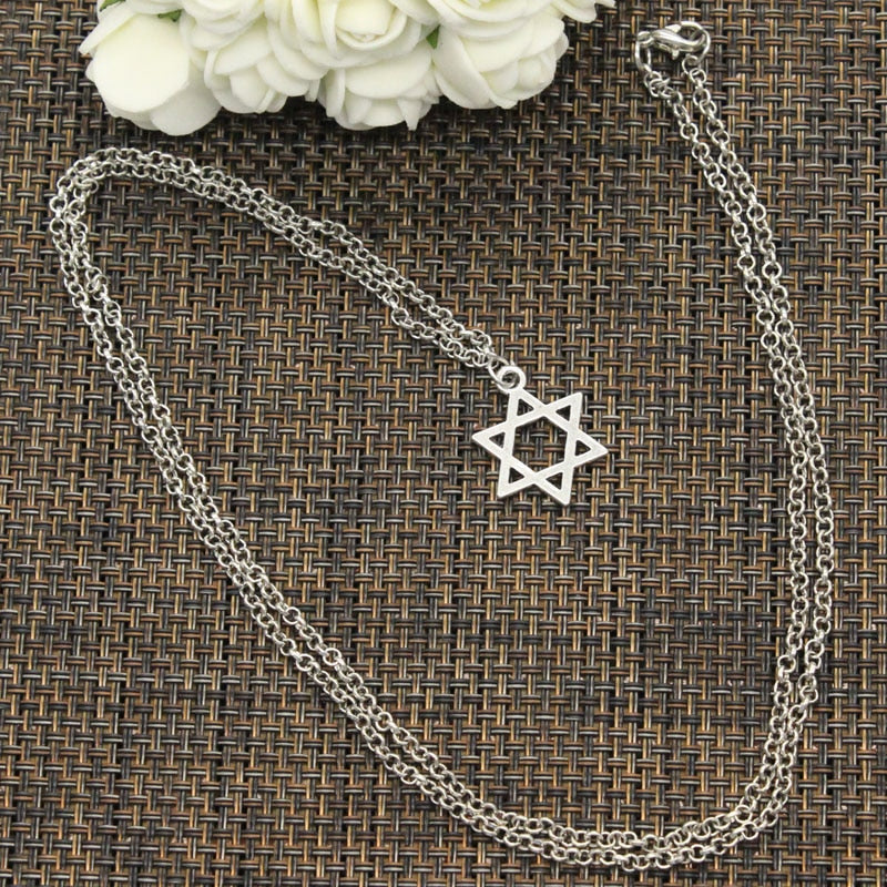 Pendant Star Of David Shield Choker Charm Short Long DIY Necklace Factory Price Handmade Jewelry