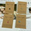 Plannet Necklace Small Starry Sky Pendant Necklace for Women Gift Blue Black Red Color Trendy Collar Choker Jewelry