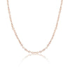 New Fashion Pure 18K Solid Rose Gold Yellow Gold White Gold O Shape Women Necklaces For Engagement Pendant Length 45cm