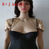 RJFS20 Mermaid Gold Fish Scales Shoulder Chains Layers Scale Chainmail Gold Dragon Scale Shoulder Jewelry 2 Colors