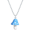 Resin Cartoon Imitation Mushroom Pendant Necklace For Women Men Colorful Simple Cute Charm Necklaces Jewelry Gift