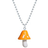 Resin Cartoon Imitation Mushroom Pendant Necklace For Women Men Colorful Simple Cute Charm Necklaces Jewelry Gift