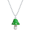 Resin Cartoon Imitation Mushroom Pendant Necklace for Women Men Colorful Simple Cute Charm Necklaces Jewelry Gift