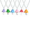 Resin Cartoon Imitation Mushroom Pendant Necklace for Women Men Colorful Simple Cute Charm Necklaces Jewelry Gift