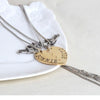 Revolver Pattern Heart Pendant Necklace Men's Women's Couple Jewelry Accessories Party Gifts