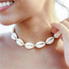Rope Chain Natural Shell Choker Necklace Collar Necklace Seashell Choker Necklace for Women Summer Ocean Necklace
