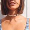 Rope Chain Natural Shell Choker Necklace Collar Necklace Seashell Choker Necklace for Women Summer Ocean Necklace