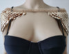 Scalemail Mermaid Gold Fish Scales Shoulder Chains Layers Scale Chainmail Gold Single Fish Scale Shoulder Jewelry
