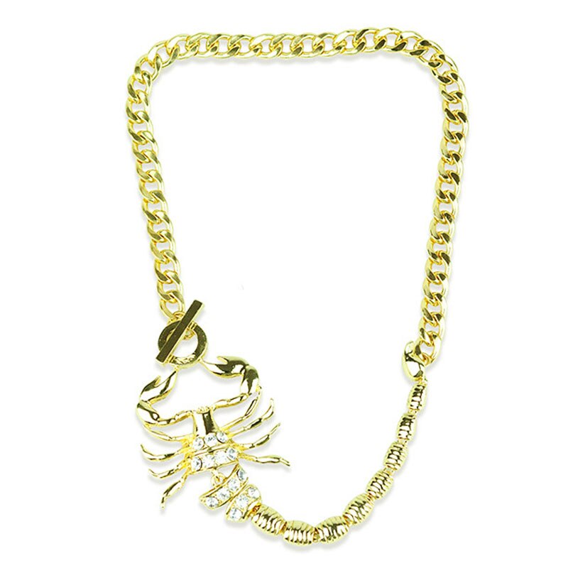 Scorpion&Snake Shape Women Necklace Gold&Silver Color Alloy Animal Shape Rhinestone Woman Choker Neck Neckalce Women