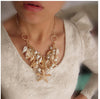 Shell Starfish Choker Necklaces Multilayer Pearl Statement Necklaces For Women Beach