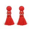 New Fashion Silver/Gold Tassel Earrings For Women Handmade Bohemia Vintage Beads Earring Ethnic Fringe Drop Earring Jewelry
