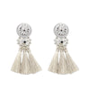 New Fashion Silver/Gold Tassel Earrings For Women Handmade Bohemia Vintage Beads Earring Ethnic Fringe Drop Earring Jewelry