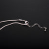 Silverly Rose Gold Delicate Round Pendant Necklace for Women Wedding Engagement Charm Chain Necklace Jewelry 2022