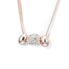 Silverly Rose Gold Delicate Round Pendant Necklace for Women Wedding Engagement Charm Chain Necklace Jewelry 2022