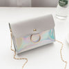 Small Fresh Flower Chain Shoulder bag women  Sweet Lace Round Handbags Female PU leather Crossbody Bags