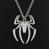 Spider Halloween Pendants Round Cross Chain Short Long Mens Womens Silver Color Necklace Jewelry Gift