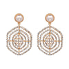 New Fashion Statement Jewelry Round Pendant Drop Earrings Luxury Simulated Pearl Earrings For Women Brincos