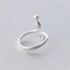 Sweet Popular Cute Animal 925 Sterling Silver Jewelry Not Allergic Exquisite Cat Simple Opening Rings  SR223