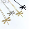 Tibetan 4 Color Dragonfly Pendant Necklace Choker Charm Clavicle Chain Factory Price Handmade Jewelry