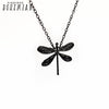 Tibetan 4 Color Dragonfly Pendant Necklace Choker Charm Clavicle Chain Factory Price Handmade Jewelry