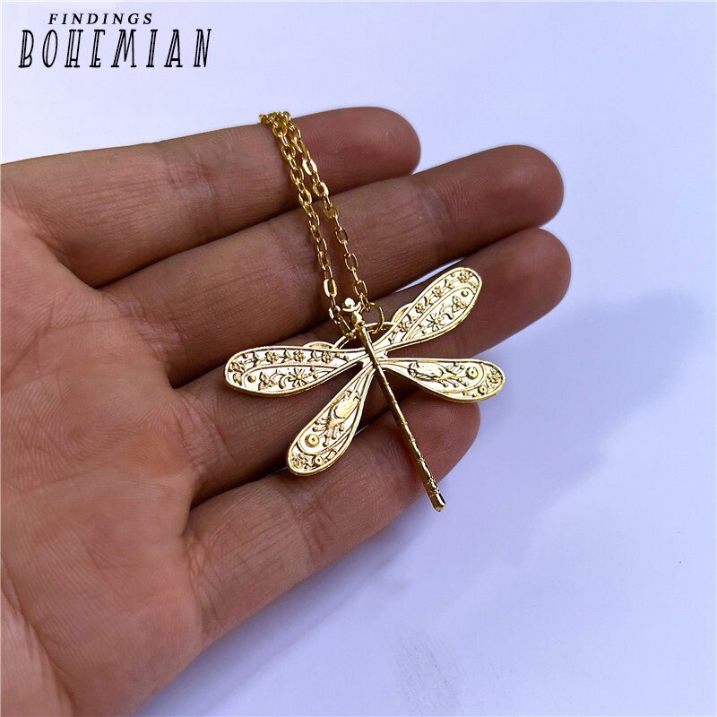 Tibetan 4 Color Dragonfly Pendant Necklace Choker Charm Clavicle Chain Factory Price Handmade Jewelry