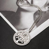 Tree of Life Crystal Round Small Pendant Necklace Silvery Stainless Steel Elegant For Women Necklaces Jewelry Gift