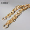 Woman Bag Accessory Detachable Parts Replacement Chain Solid Gold Metal  Strap Women Shoulder Handle Chain