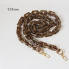 Woman Handbag Accessory Chain Brown Beige Acrylic Blue Resin Chain  Strap Women Clutch Shoulder Purse Chain