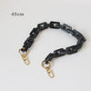 Woman Handbag Accessory Chain Brown Beige Acrylic Blue Resin Chain  Strap Women Clutch Shoulder Purse Chain