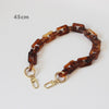 Woman Handbag Accessory Chain Brown Beige Acrylic Blue Resin Chain  Strap Women Clutch Shoulder Purse Chain