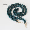 Woman Handbag Accessory Chain Brown Beige Acrylic Blue Resin Chain  Strap Women Clutch Shoulder Purse Chain