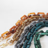 Woman Handbag Accessory Chain Brown Beige Acrylic Blue Resin Chain  Strap Women Clutch Shoulder Purse Chain
