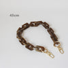 Woman Handbag Accessory Chain Brown Beige Acrylic Blue Resin Chain  Strap Women Clutch Shoulder Purse Chain