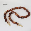 Woman Handbag Accessory Chain Brown Beige Acrylic Blue Resin Chain  Strap Women Clutch Shoulder Purse Chain