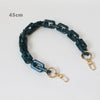 Woman Handbag Accessory Chain Brown Beige Acrylic Blue Resin Chain  Strap Women Clutch Shoulder Purse Chain
