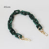 Woman Handbag Accessory Chain Brown Beige Acrylic Blue Resin Chain  Strap Women Clutch Shoulder Purse Chain