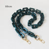 Woman Handbag Accessory Chain Brown Beige Acrylic Blue Resin Chain  Strap Women Clutch Shoulder Purse Chain