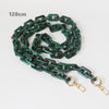 Woman Handbag Accessory Chain Brown Beige Acrylic Blue Resin Chain  Strap Women Clutch Shoulder Purse Chain