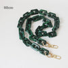 Woman Handbag Accessory Chain Brown Beige Acrylic Blue Resin Chain  Strap Women Clutch Shoulder Purse Chain