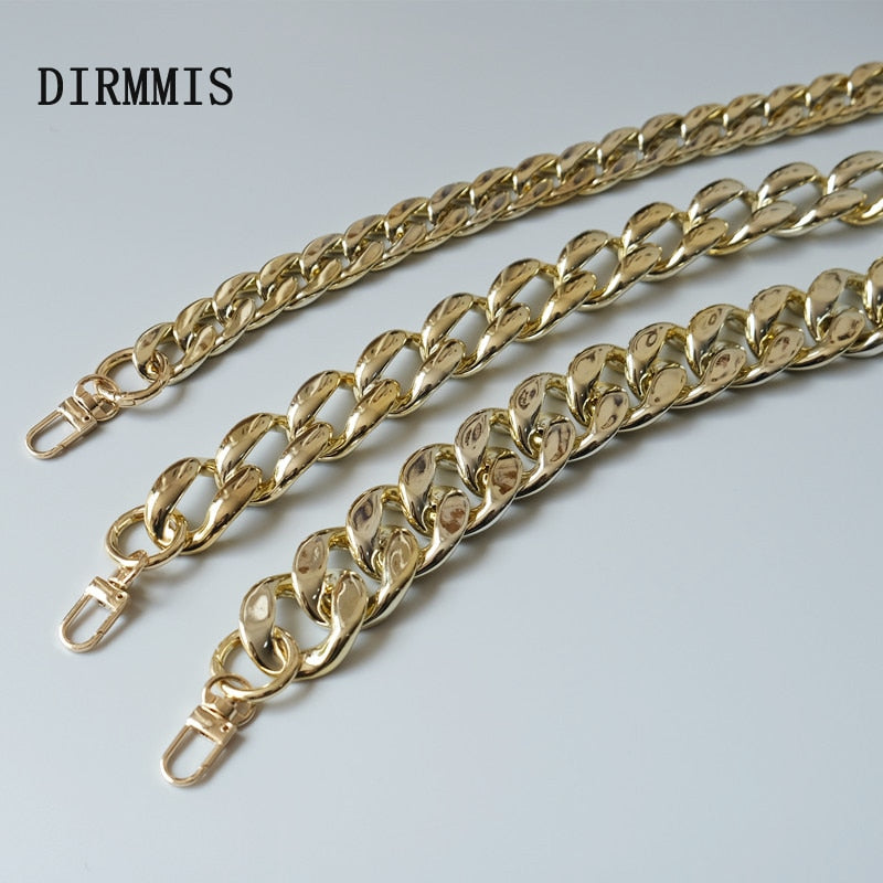 Woman Handbag Accessory Chain Detachable Replacement  Gold Acrylic Strap Women Shoulder DIY Solid Resin Chain
