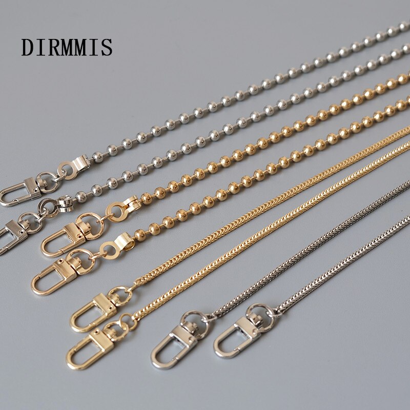 Woman Handbag Accessory Chain Detachable Replacement  Gold Silver Strap Women DIY Clutch Metal Shoulder Chains