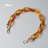 Woman Handbag Accessory Chain Detachable Replacement White Beige Amber Strap Women Shoulder DIY Resin Bag Cute Chain