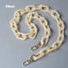 Woman Handbag Accessory Chain Detachable Replacement White Beige Amber Strap Women Shoulder DIY Resin Bag Cute Chain