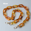 Woman Handbag Accessory Chain Detachable Replacement White Beige Amber Strap Women Shoulder DIY Resin Bag Cute Chain