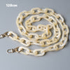 Woman Handbag Accessory Chain Detachable Replacement White Beige Amber Strap Women Shoulder DIY Resin Bag Cute Chain