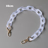 Woman Handbag Accessory Chain Detachable Replacement White Beige Amber Strap Women Shoulder DIY Resin Bag Cute Chain
