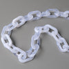 Woman Handbag Accessory Chain Detachable Replacement White Beige Amber Strap Women Shoulder DIY Resin Bag Cute Chain